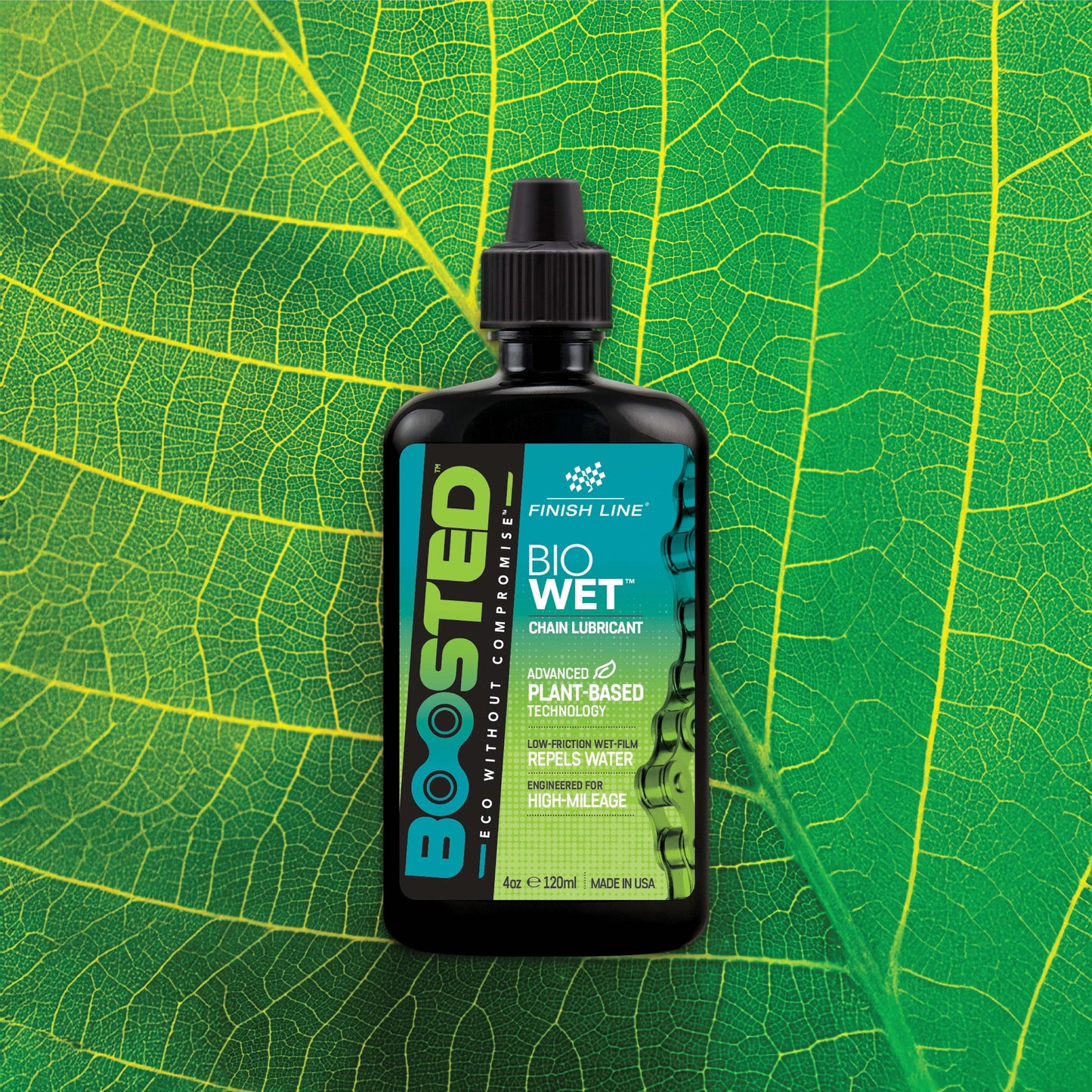 FINISH LINE BOOSTED™ BIO WET Chain Lubricant (120 ml)