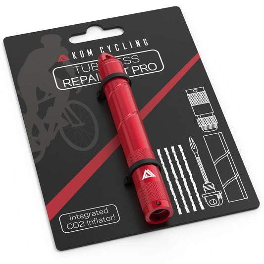 KOM CYCLING Tubeless PRO reparationssæt rød