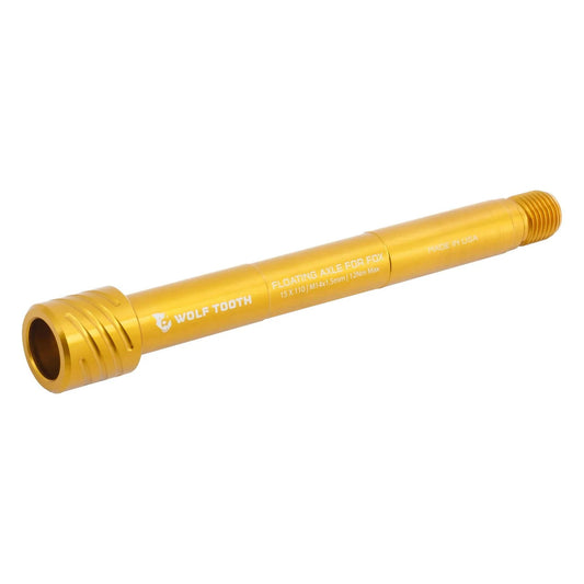 WOLF TOOTH forhjulsaksel til FOX 36/38-forgafler 15x110 mm Boost Gold