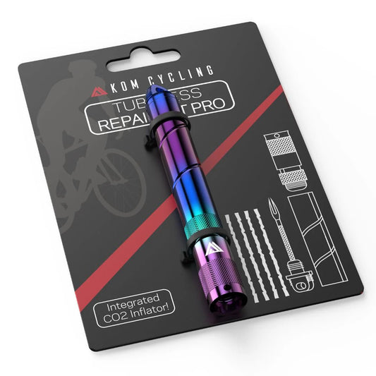 KOM CYCLING Tubeless PRO Iridescent reparationssæt