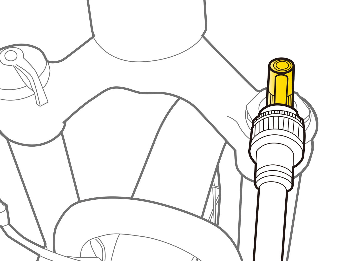 TOPEAK SCHRADER PRESSURE-RITE valve adapter