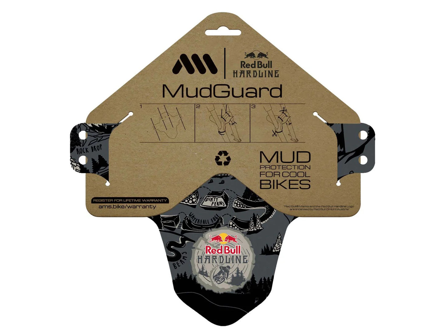 ALL MOUNTAIN STYLE Mudguard Red Bull Hardline