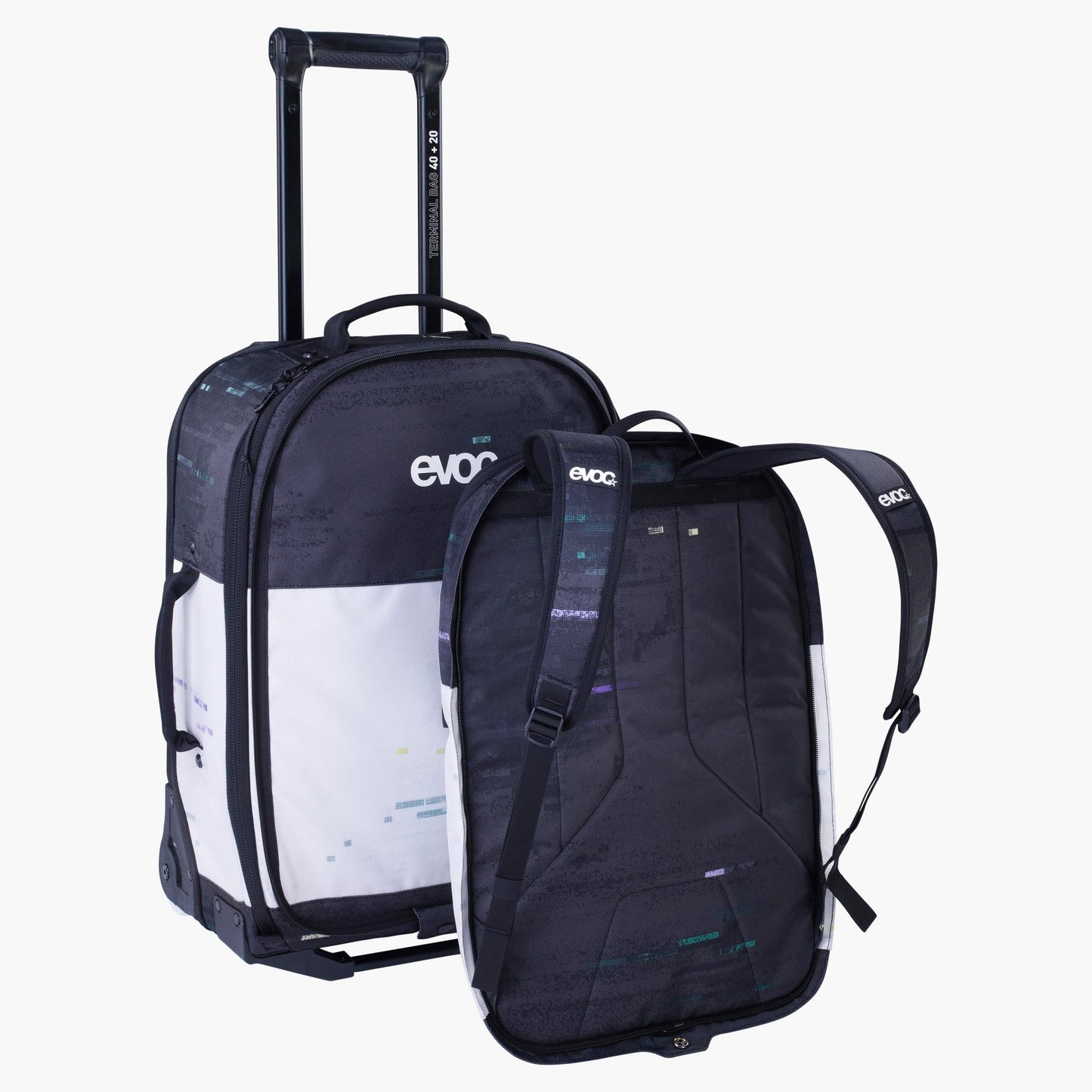 EVOC Trolley-kuffert 40L +20L Sort/hvid