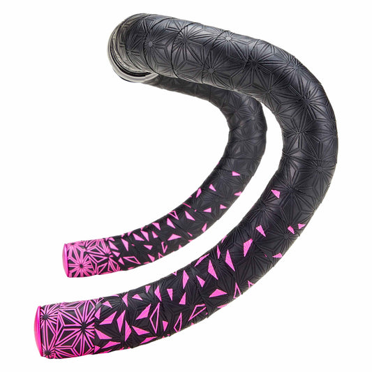 SUPACAZ SUPER STICKY KUSH STAR FADE Handlebar Tape, Black/Pink