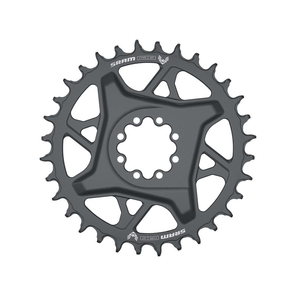 SRAM XX DH T-TYPE EAGLE 7V Direct Mount Offset 6mm Black Mono chainring