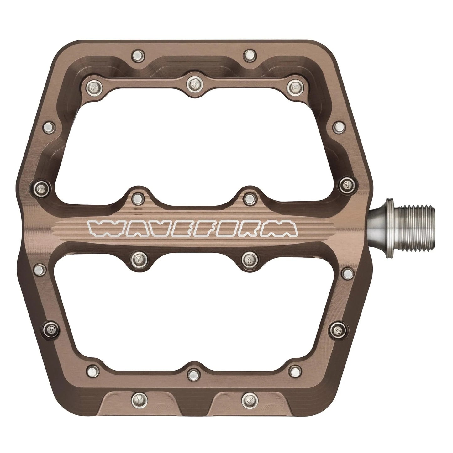 WOLF TOOTH WAVEFORM flade pedaler, Large, Espresso