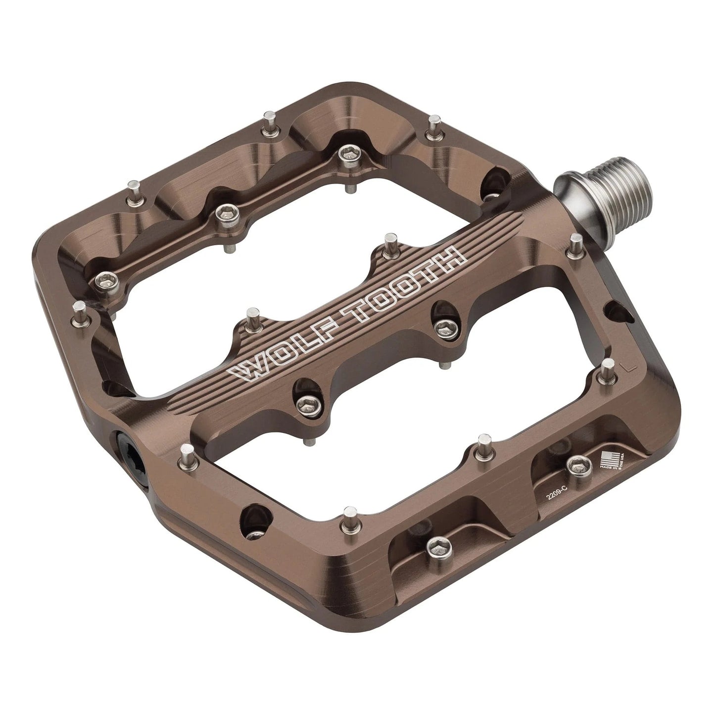 WOLF TOOTH WAVEFORM flade pedaler, Large, Espresso