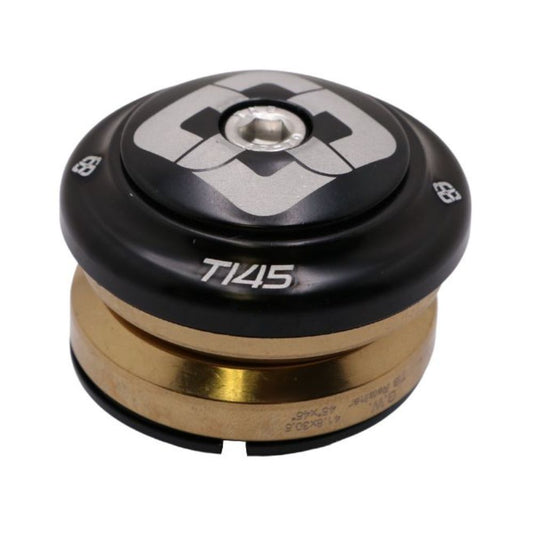 PRIDE Ti45 Titanium iIS42 1"1/8 integreret styreleje Sort