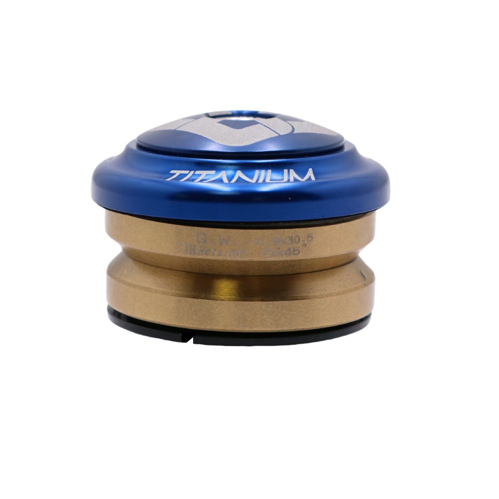 Integreret Styrelejssæt PRIDE Ti45 Titanium iIS42 1"1/8 Blå