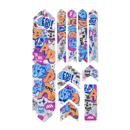 ALL MOUNTAIN STYLE EXTRA Born to Be Rider Blue Adhesive Frame Protector