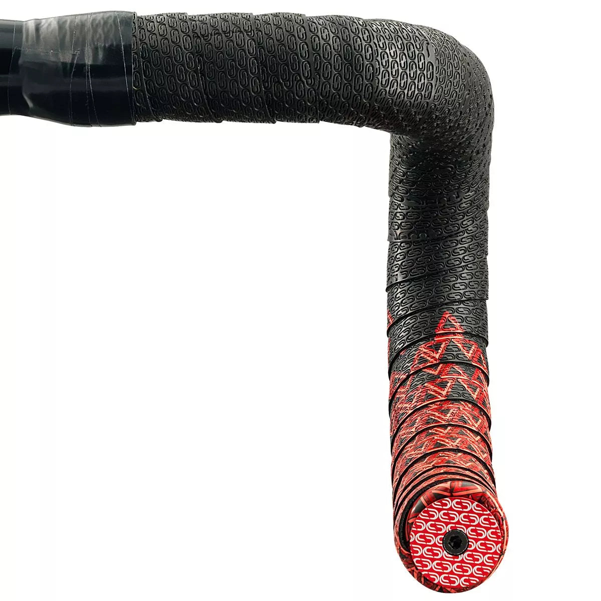 DEDA LOOP + END-PLUG styrbånd, sort/rød