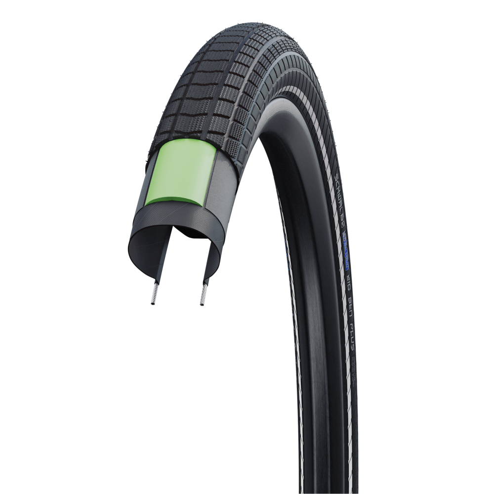 SCHWALBE BIG BEN PLUS 27.5x2.00 ADDIX DD GreenGuard Tubeless Ready Rigid-dæk