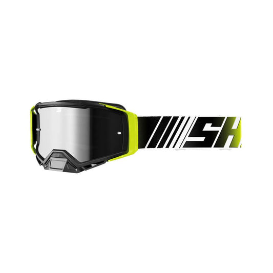Shot Core Stripe-maske i neon gul blank