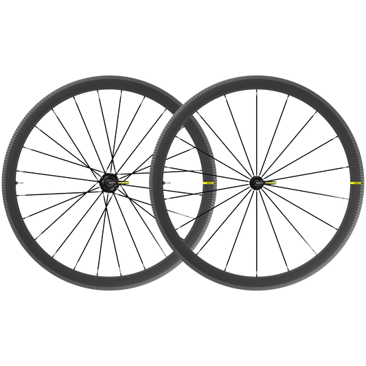 Et par MAVIC COSMIC SL 40-hjul med dæk