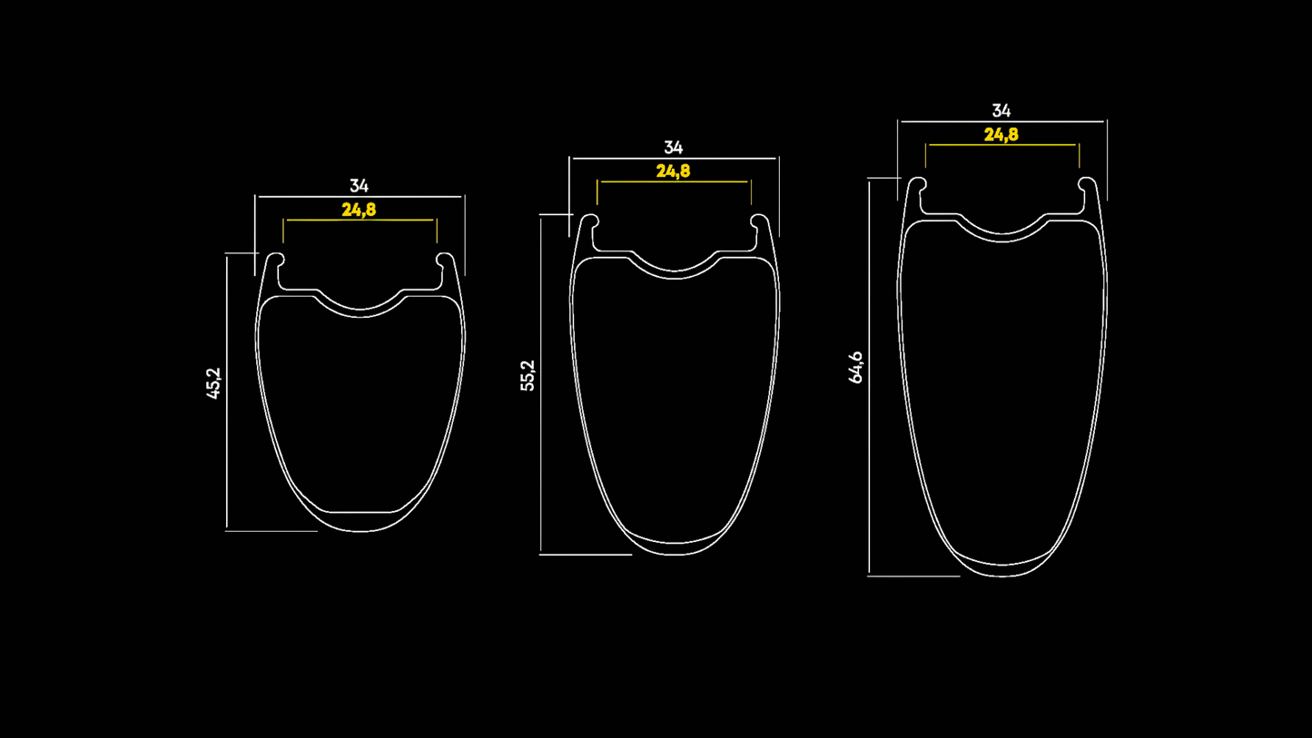 Hjulsæt MAVIC COMETE 45-55 Tubeless Ready (Center Lock)