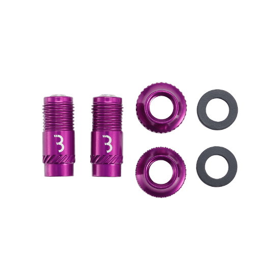 Valve Tips BBB CORE CAP Purple (x2)