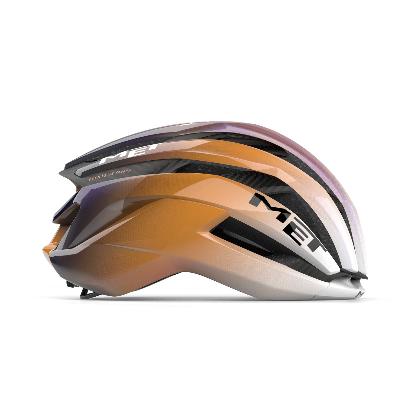 MET TRENTA 3K CARBON UAE TEAM ADQ 2026 Violet/orange hjelm