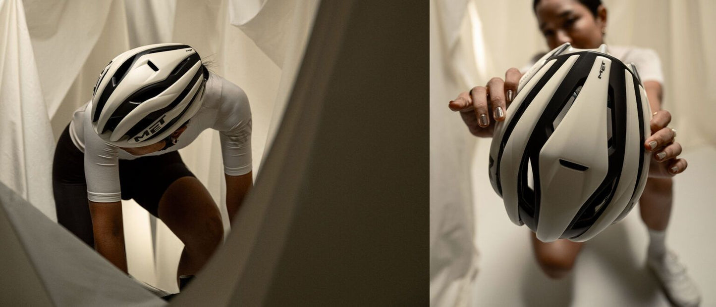 MET TRENTA MIPS WAX Matte White Gravel Helmet