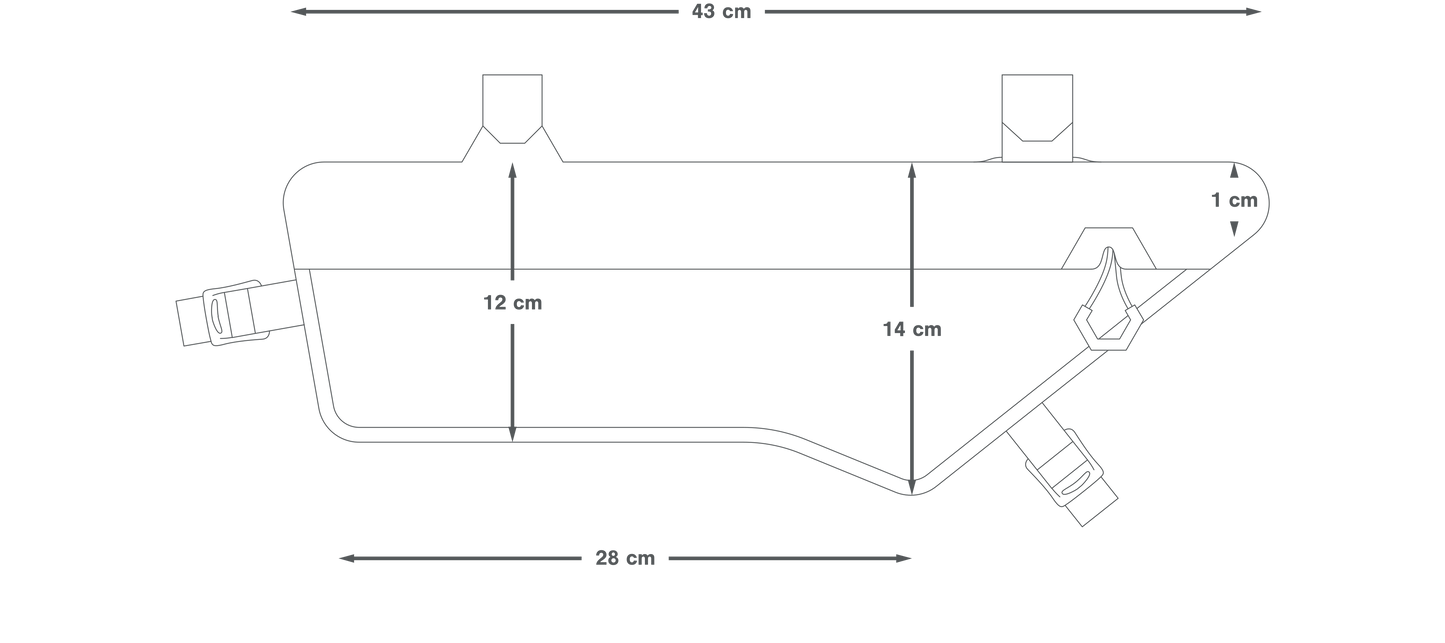 APIDURA EXPEDITION COMPACT FRAME PACK DRY 3 L Rammetaske Sort
