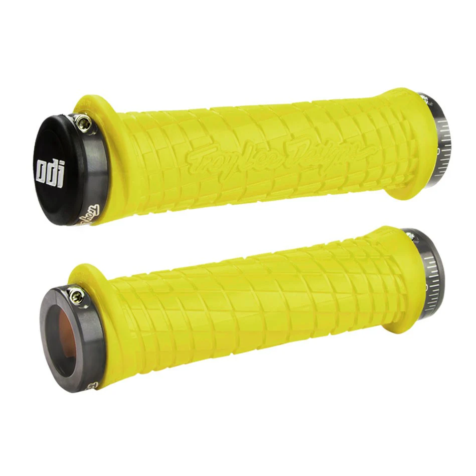 ODI TROY LEE DESIGNS Lock-On-håndtag, 130 mm, gul