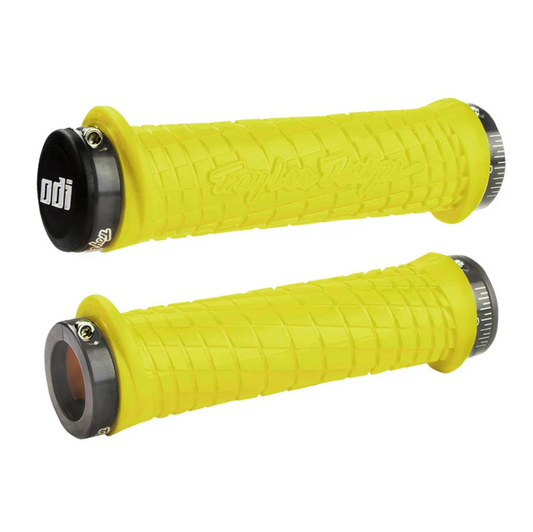 ODI TROY LEE DESIGNS Lock-On-håndtag, 130 mm, gul