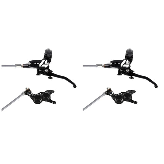 Par HOPE TECH 4 V4 bremseslanger til flyvning, sorte