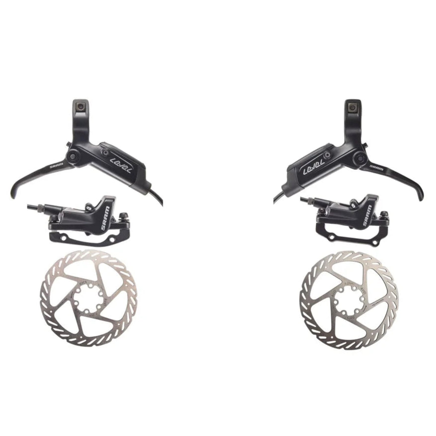 Et par SRAM LEVEL Black skivebremser