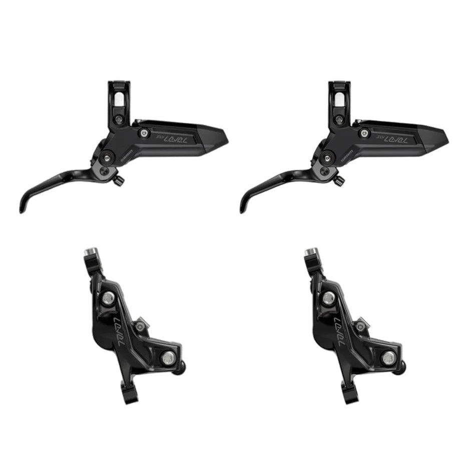Par SRAM LEVEL SILVER STEALTH 4-stempelbremser Sort