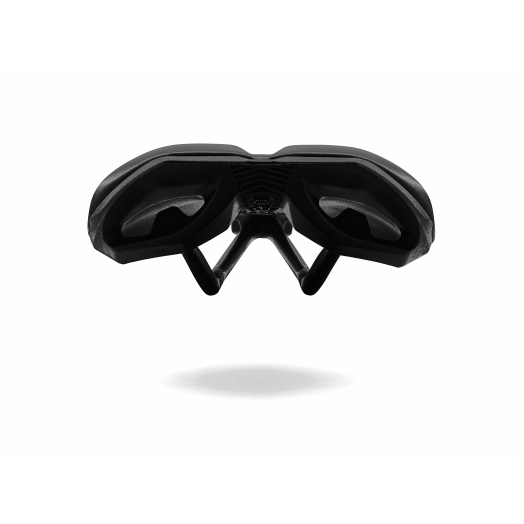 Sadel PRO Turnix Team 142 mm kulfiberskinner Sort