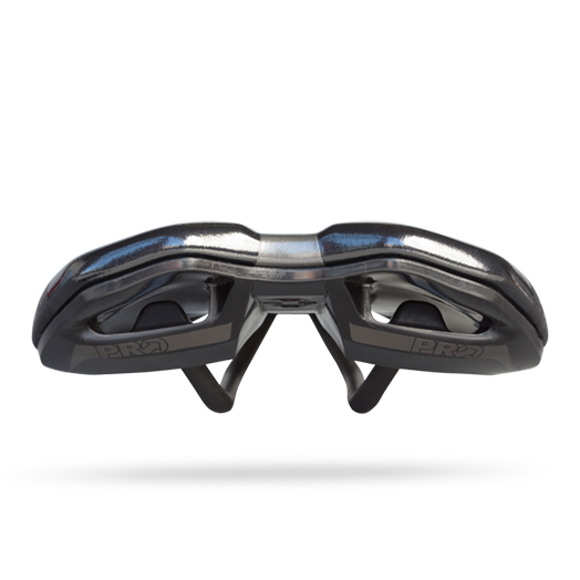 PRO GRIFFON GEL-sadel 152 mm Skinner i rustfrit stål Sort