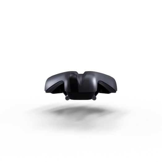 PRO Stealth Aero-sadel 132 mm med skinner i rustfrit stål, sort