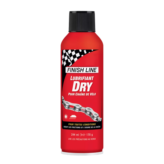 Kædesmøremiddel FINISH LINE DRY LUBE Teflon - Alle Forhold – Aerosol (244ml)