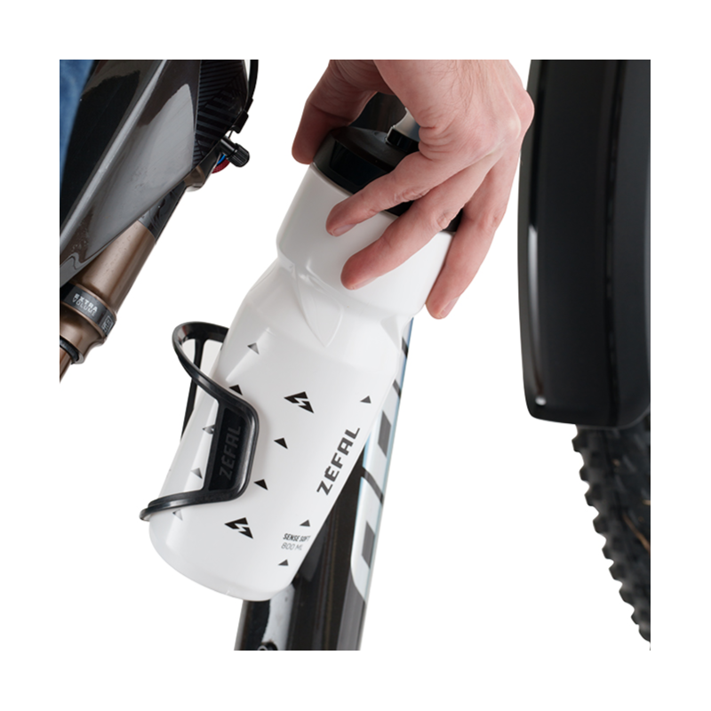 ZEFAL PULSE S2 lige kulfiberflaskeholder sort