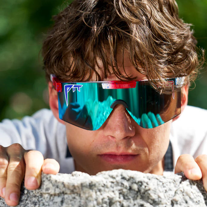 PIT VIPER THE FIRECRACKER ORIGINAL WIDE HDPV polariserede beskyttelsesbriller blå