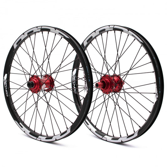 Hjulsæt PRIDE 20" (406mm) Control V1 Disc Aksler 20/10mm Rød