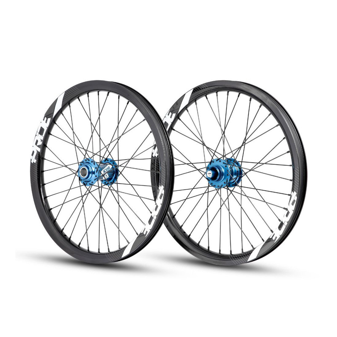 Hjulsæt PRIDE 20" (406mm) Carbone Gravity Gloss Disc / Pride Control Akser 20/10mm Blå