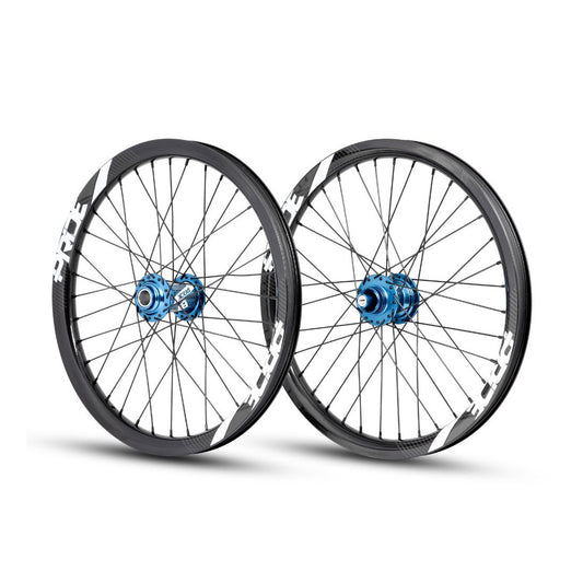 Hjulsæt PRIDE 20" (406mm) Carbone Gravity Gloss Disc / Pride Control Akser 20/10mm Blå