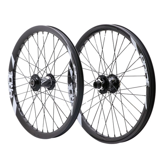 Hjulsæt PRIDE 20" (406mm) Karbon Wave Gloss White Control V2 Disc Aksel 20/15mm Sort/Hvid