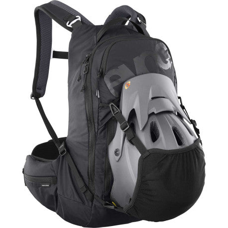 Rygsæk med rygskjold EVOC TRAIL PRO BLACKLINE 16 L Sort