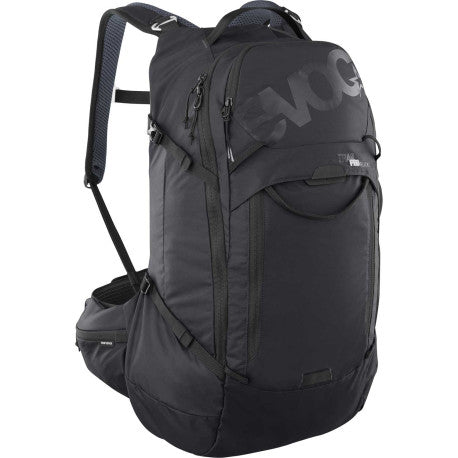 Rygsæk med rygskjold EVOC TRAIL PRO BLACKLINE 26 L Sort