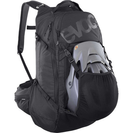 Rygsæk med rygskjold EVOC TRAIL PRO BLACKLINE 26 L Sort