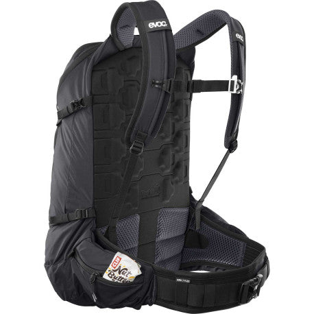 Rygsæk med rygskjold EVOC TRAIL PRO BLACKLINE 26 L Sort
