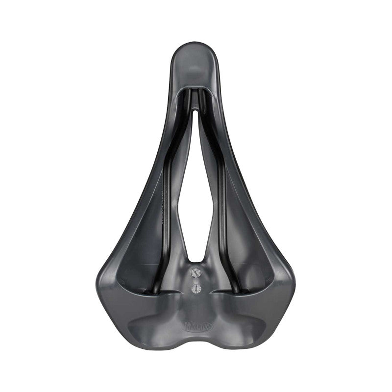 SELLE ITALIA S 5 LADY SUPERFLOW L-sadel til kvinder, Fec-skinner, sort