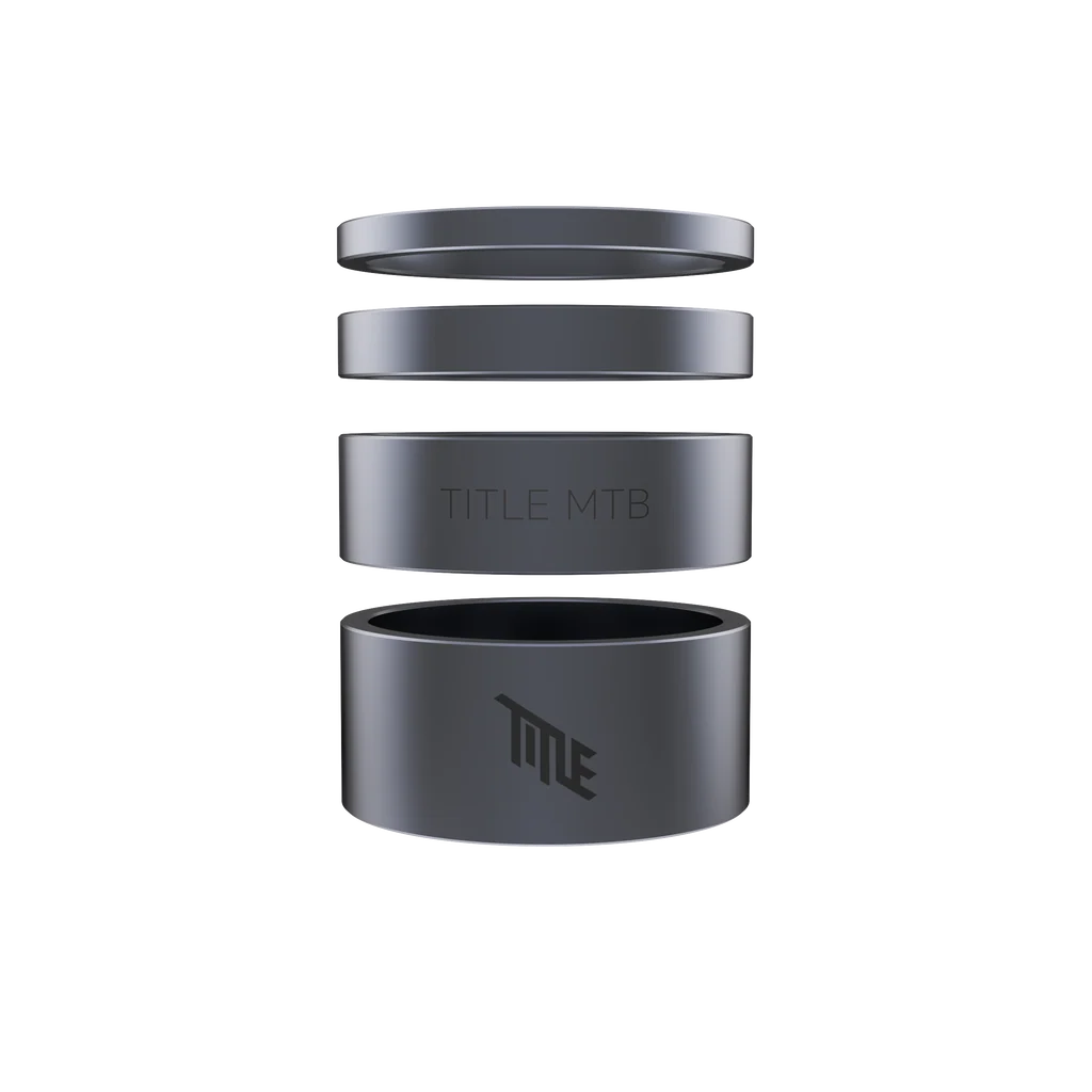 TITLE headset-spacere aluminium 1-1/8" grå