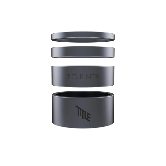 TITLE headset-spacere aluminium 1-1/8" grå