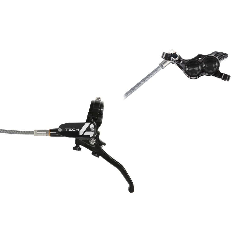 HOPE TECH 4 E4 BRAIDED forbremse Aviation bremseledning Sort