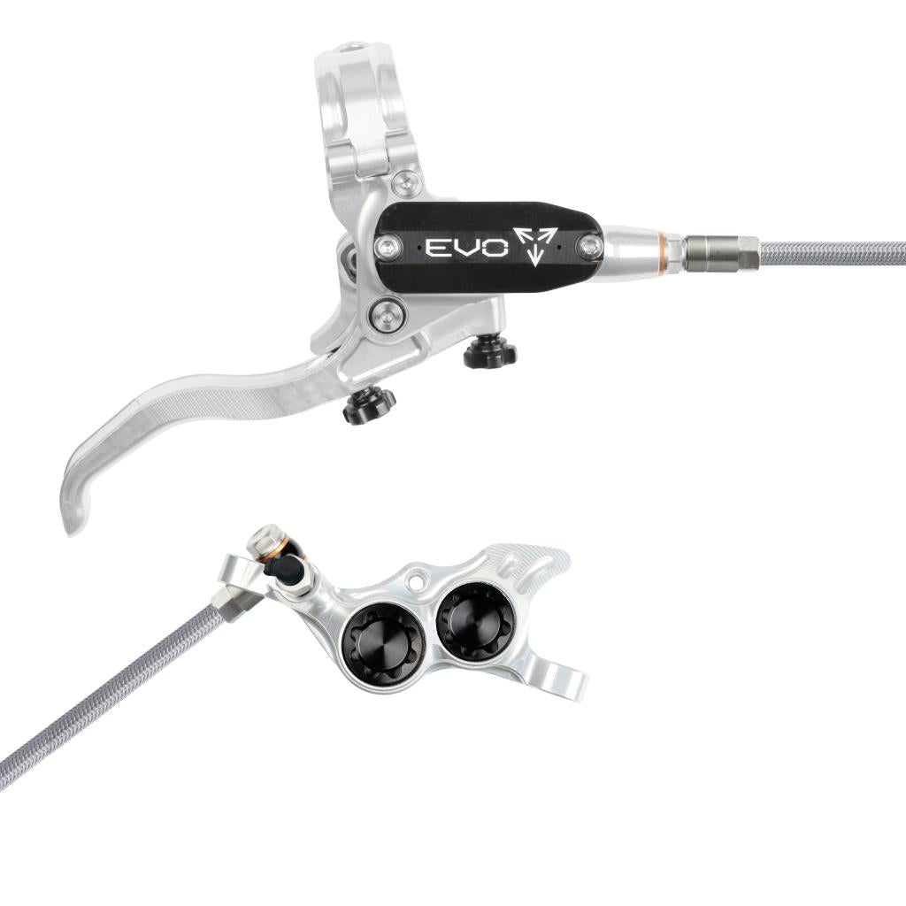 HOPE TECH 4 EVO TR4 Aviation bagbremse sølv/sort