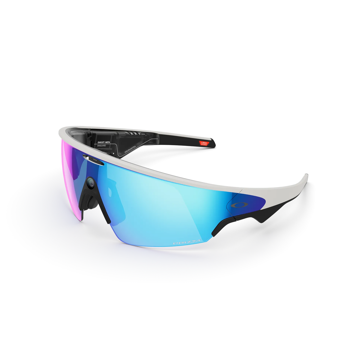 OAKLEY VANGUARD META Briller Sort/hvid Prizm Sapphire-glas