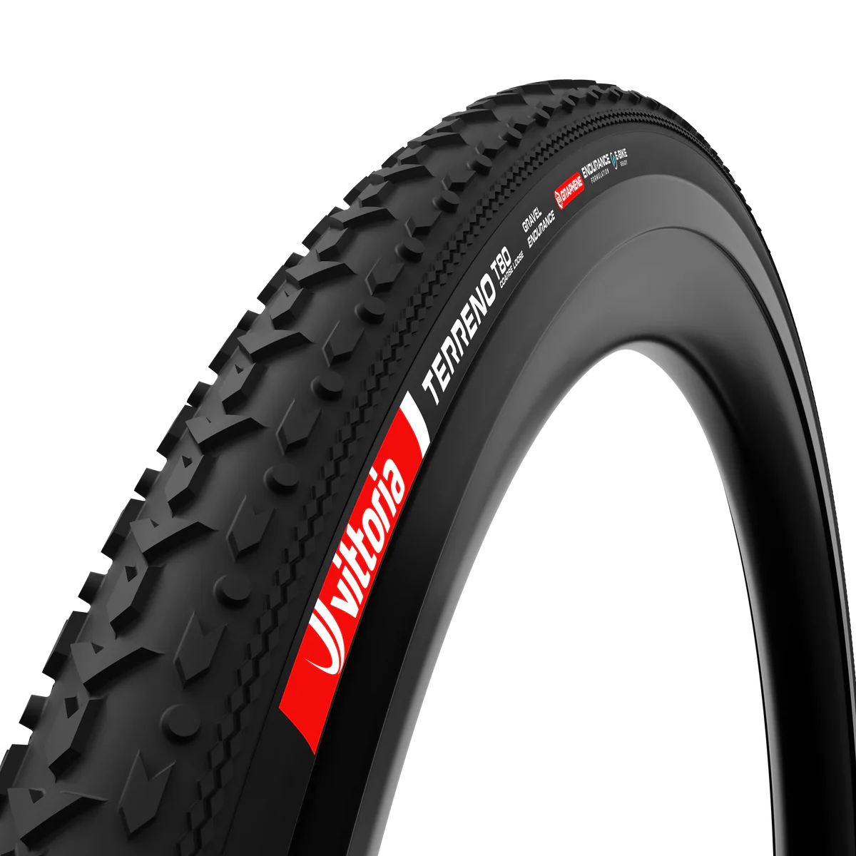 VITTORIA TERRENO T80 COARSE LOOSE 700x40c Gravel Endurance Tubeless Ready Soft Black-dæk