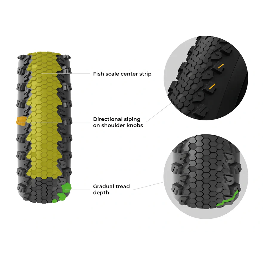 VITTORIA TERRENO XC RACE 29x2.4 Graphene/Silica Tubeless Ready Soft Black tire